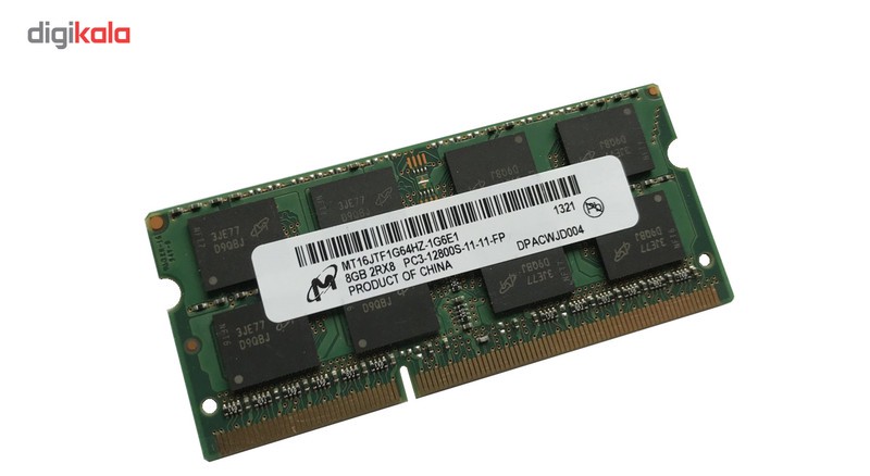 رم لپ تاپ میکرون مدل DDR3 PC3 12800S MHz ظرفیت 8 گیگابایت