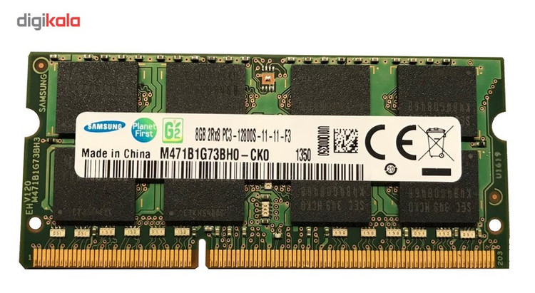 رم لپ تاپ سامسونگ مدل DDR3 PC3 12800S MHz ظرفیت 8 گیگابایت