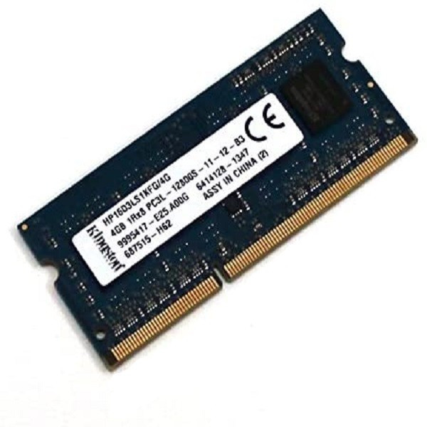 رم لپتاپ 4 گیگابایتی کینگستون SO-DIMM با فرکانس 1600 مگاهرتز، از نوع DDR3L، تایمینگ CL11، ولتاژ 1.35 ولت و 204 پین تک...