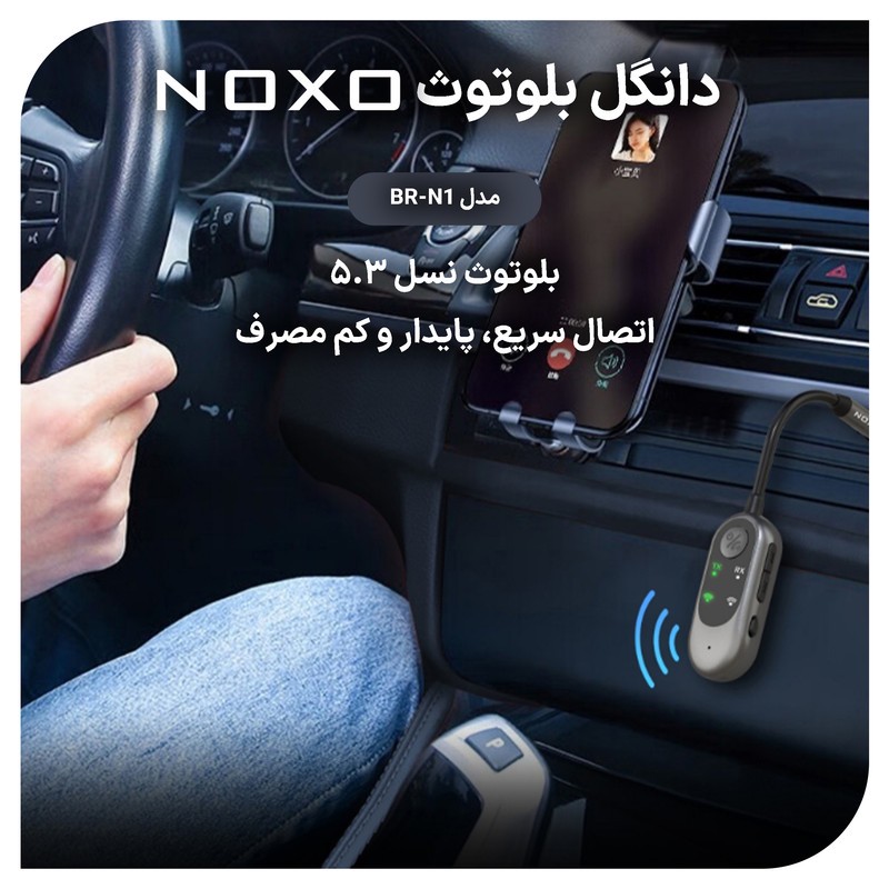 گیرنده و فرستنده بلوتوثی صدا نوکسو مدل BRN1