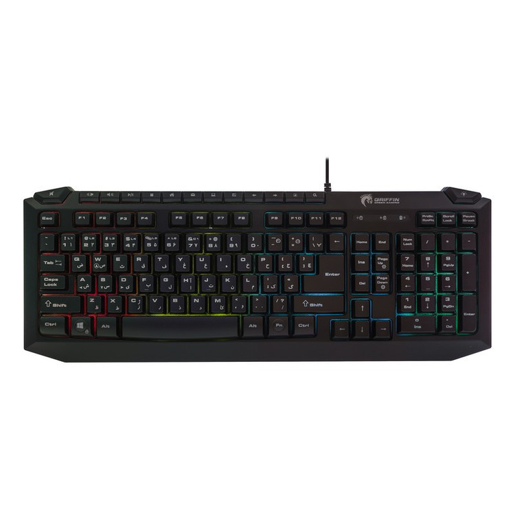 کیبورد گیمینگ گرین مدل GK701-RGB نورپردازی RGB Full-Size