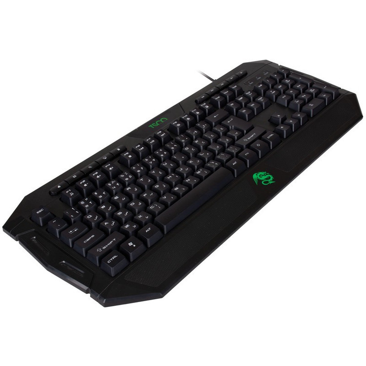 کیبورد گیمینگ تسکو مدل TK 8124، سوییچ ممبران، Full-Size، نورپردازی RGB LED