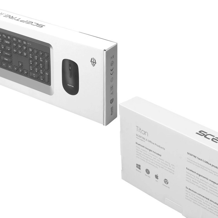 کیبورد و ماوس بلوتوثی اسکپتر مدل titan