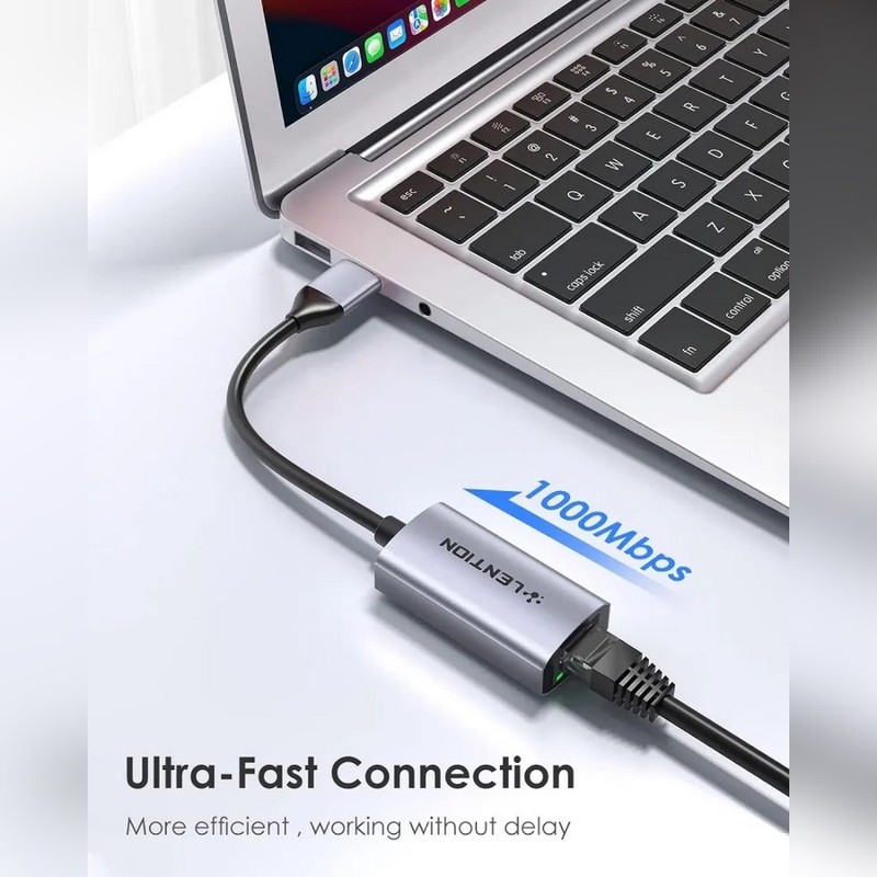مبدل USB به RJ45 لنشن مدل HU604