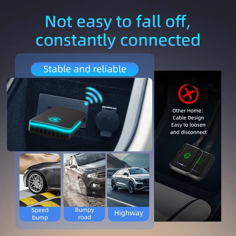 کارپلی و اندروید اتو مدل CP/AA M10 2in1 Carplay/Android Auto به همراه مبدل USB به USB-C