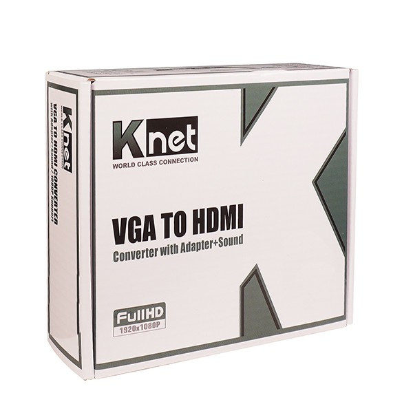 مبدل VGA به HDMI کی نت مدل K-COVGA2HD