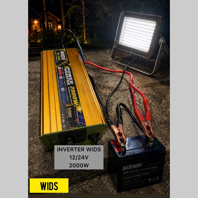 مبدل برق خودرو ویدز مدل 12V-24V-TO-220V-2000W