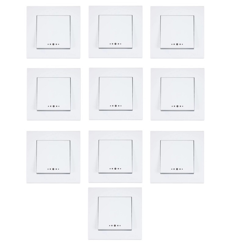 کلید تک پل پارت الکتریک مدل تابش بسته 10 عددی