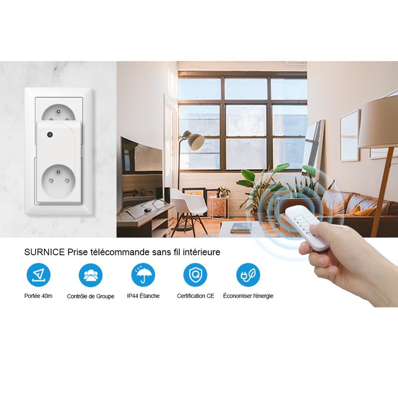 پریز سورینیس مدل SN10030FR بسته 3 عددی
