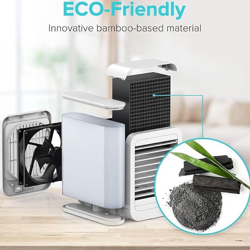 مینی کولر رومیزی مدل Microhoo Snowman Lite MH01RB