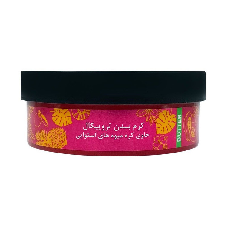 کرم بدن دیپ سنس مدل استوایی حجم 200 میلیلیتر مناسب پوست خشک با کره کاکائو، شی باتر و روغن آملا، ضد التهاب، مرطوبکننده...
