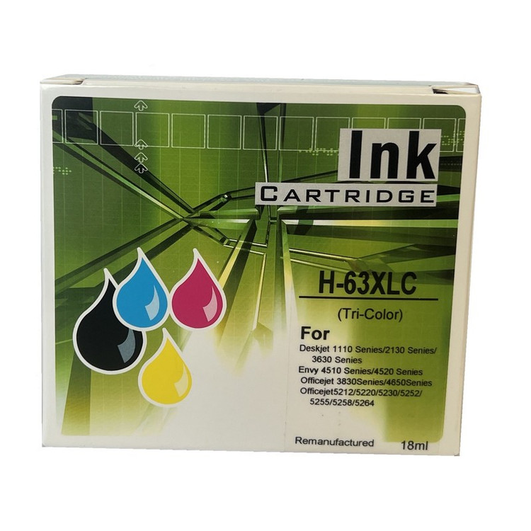کارتریج پرینتر رنگی مدل HP-63XL