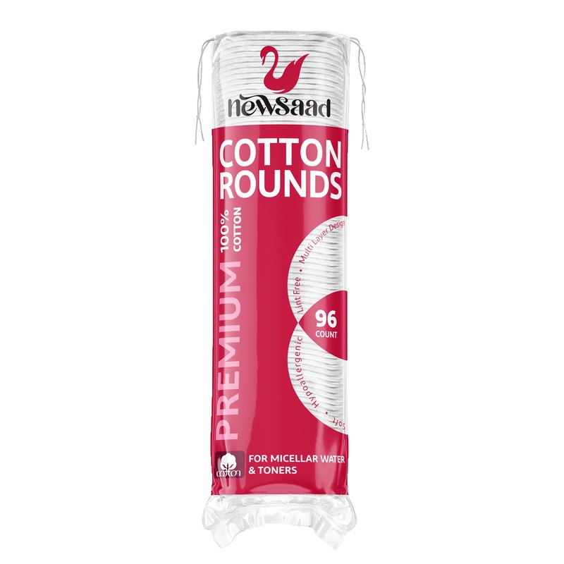 پد پاککننده آرایش صورت نیوساد مدل C-R چهل و هشت بسته 96 عددی