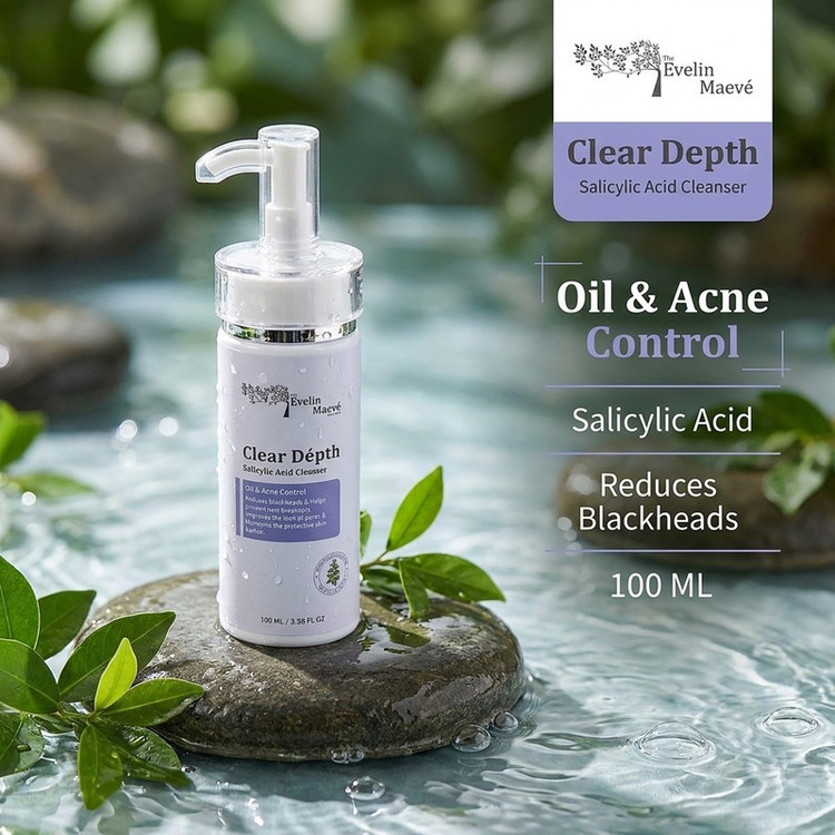 فیس واش شستشو صورت اِوِلین مِیو مدل salicylic acid مناسب برای پوست معمولی تا چرب حجم 100 میلی لیتر