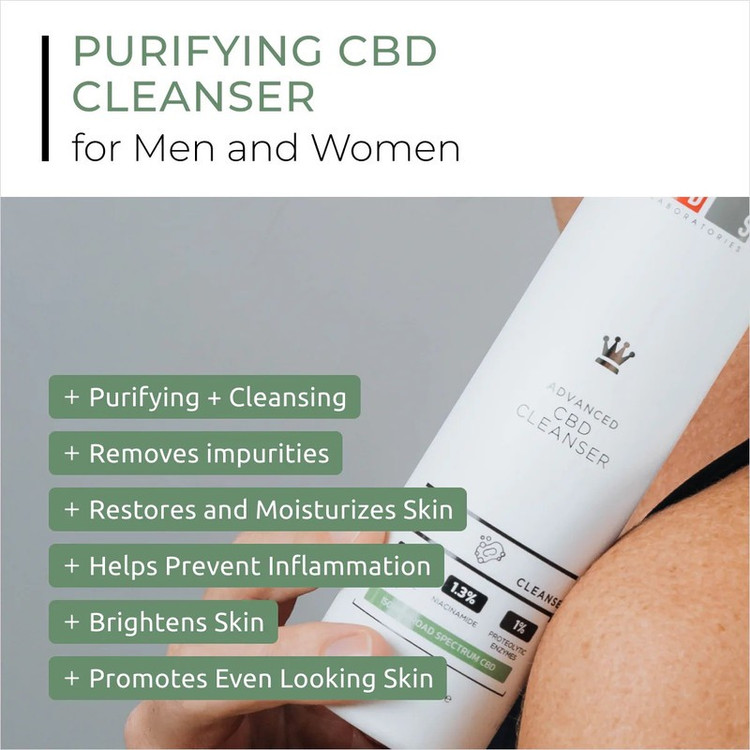 ژل شستوشوی صورت دی اس لابراتوریس مدل CBD مناسب برای پوست خشک حجم 200 میلیلیتر
