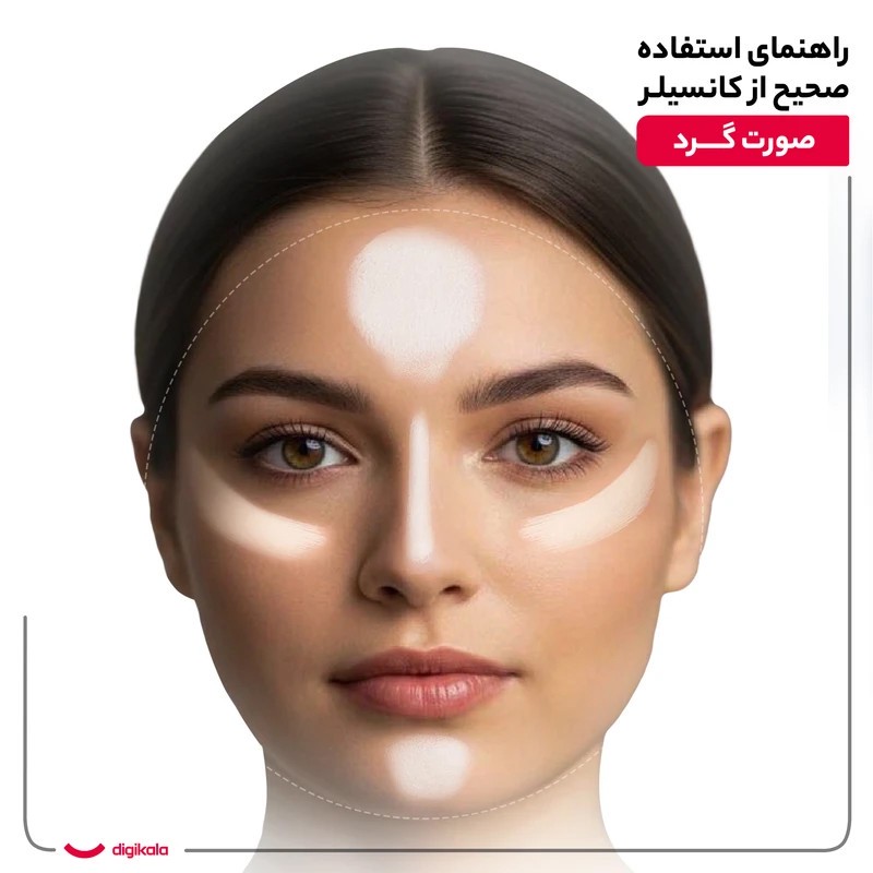 کانسیلر تاپ فیس مدل Lasting Finish سری Instyle شماره 004