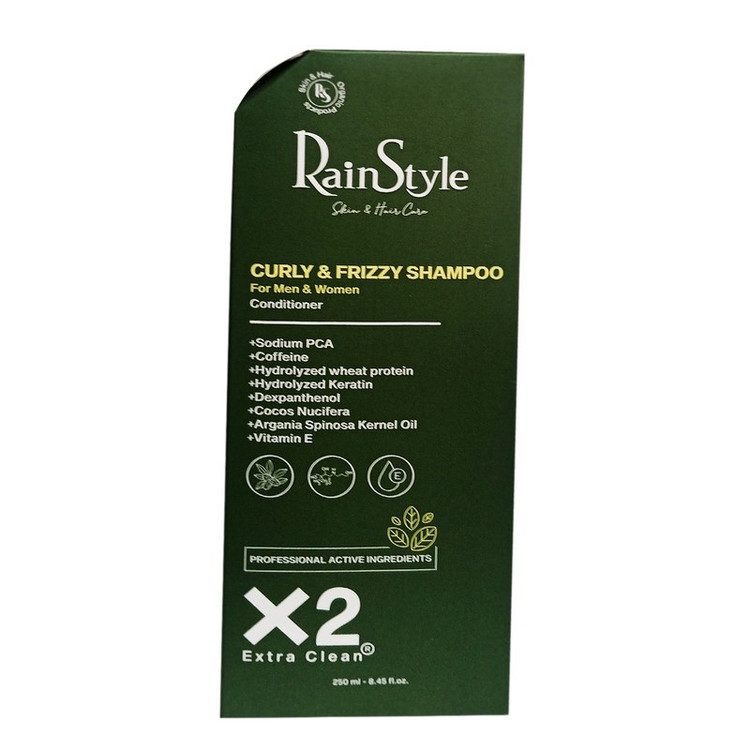 شامپو و نرم کننده مو رین استایل مدل CURLY & FRIZZY مناسب برای موهای مجعد حجم 250 میلی لیتر