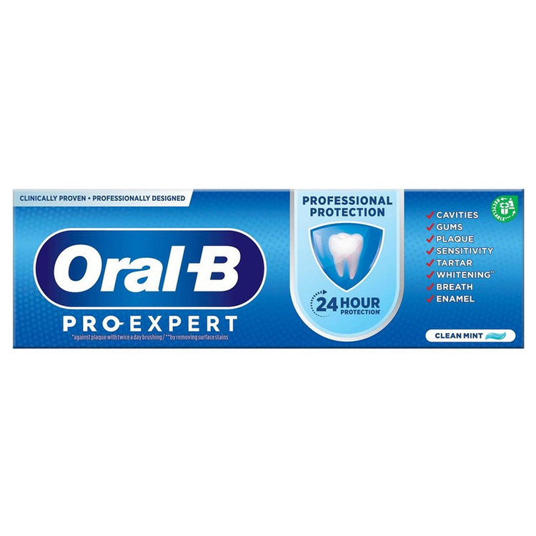 خمیر دندان اورال-بی مدل PRO-EXPERT مدل PROFESSIONAL PROTECTION حجم 75 میلی لیتر