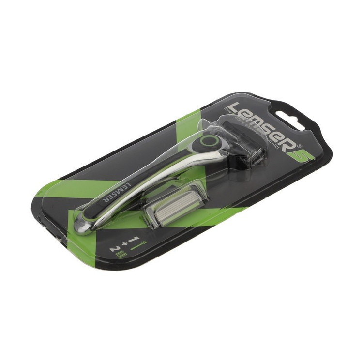 خود تراش لمسر مدل 021 مجموعه 3 عددی به همراه تیغ یدک