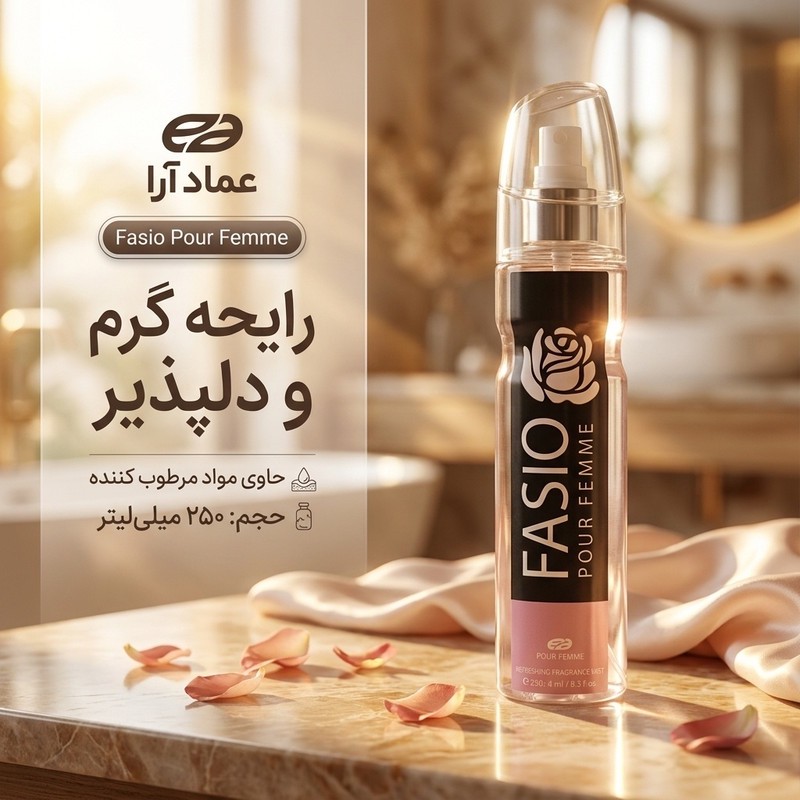 بادی اسپلش زنانه عماد آرا مدل Fasio حجم 250 میلی لیتر