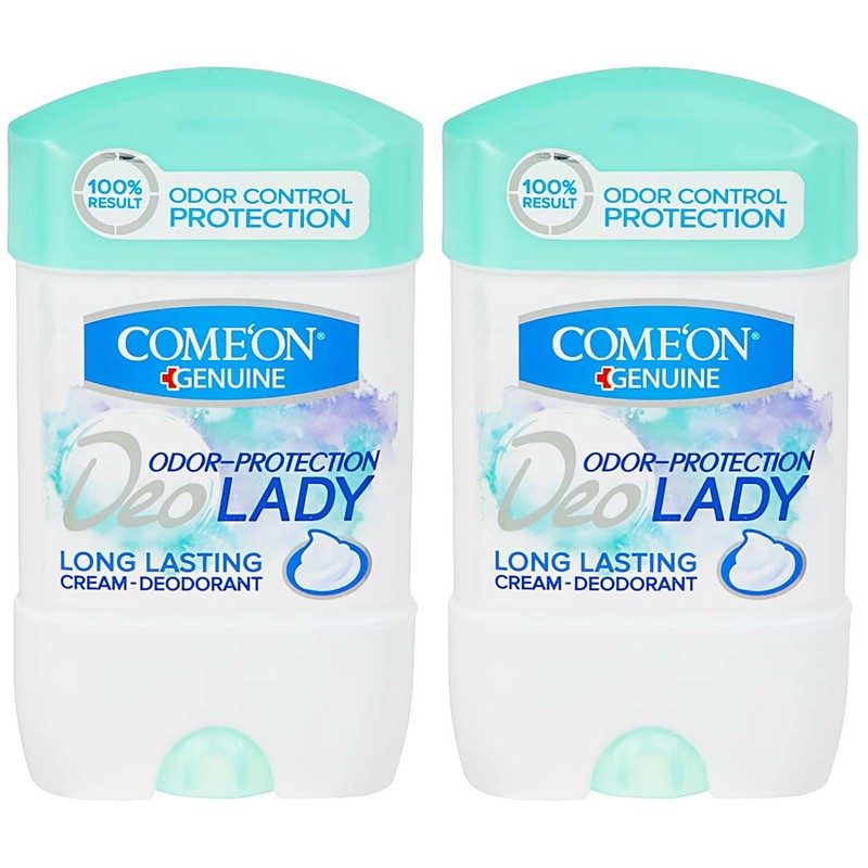 ژل شفاف ضد تعریق زنانه کامان مدل Long Lasting حجم 75 میلی لیتر بسته 2 عددی