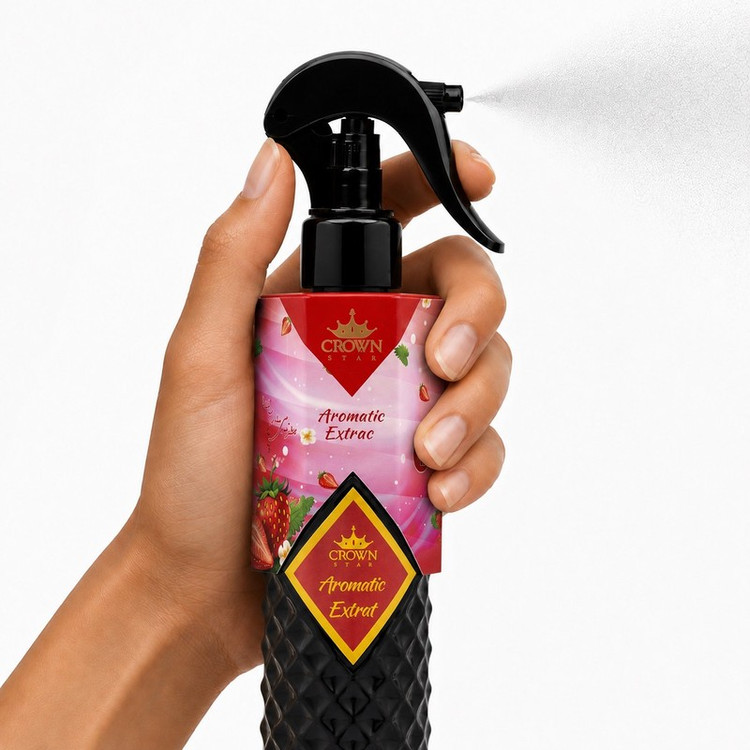 اسپری خوشبوکننده کراون استار مدل توت فرنگی و طالبی حجم 250 میلی لیتر بسته 2 عددی