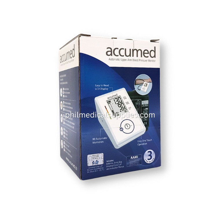 فشارسنج بازویی دیجیتال اکیومد مدل CG-165 با نمایشگر LCD بزرگ، حافظه 90 عددی، محاسبه میانگین 3 نتیجه آخر و اندازهگیری ...