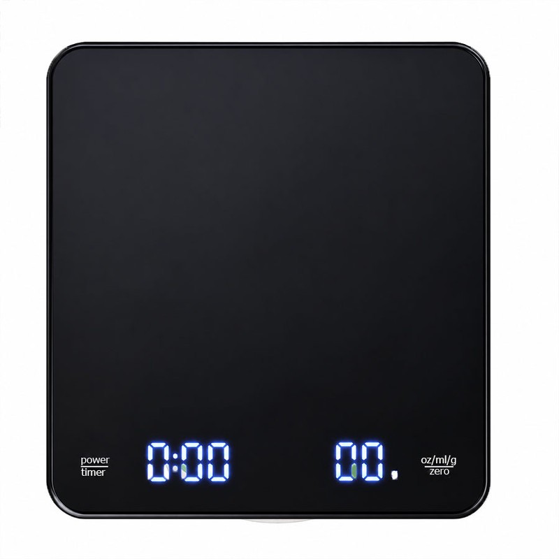 ترازو آشپزخانه دیجیتال مدل تایمردار coffee scale حداکثر ظرفیت قابل اندازهگیری 3 کیلوگرم با دقت اندازهگیری 0.1 گرم