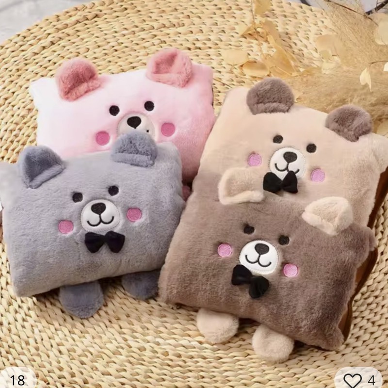 کیسه آب گرم برقی مدل بالشتی طرح خرس تدی
