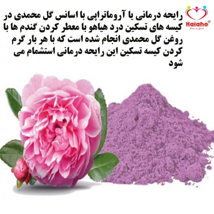 کیسه تسکین درد هیاهو مدل آروماتراپی اسانس گل محمدی کد Wheat-12x19 مجموعه 2 عددی