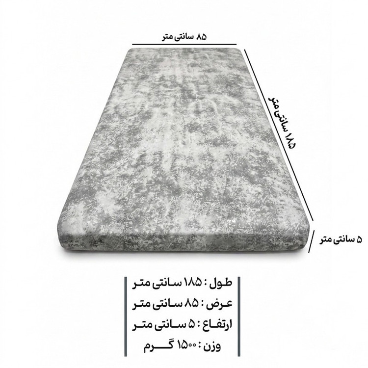 تشک مهمان آنیسا مدل ابر و باد یکنفره سایز 18585 سانتی متر