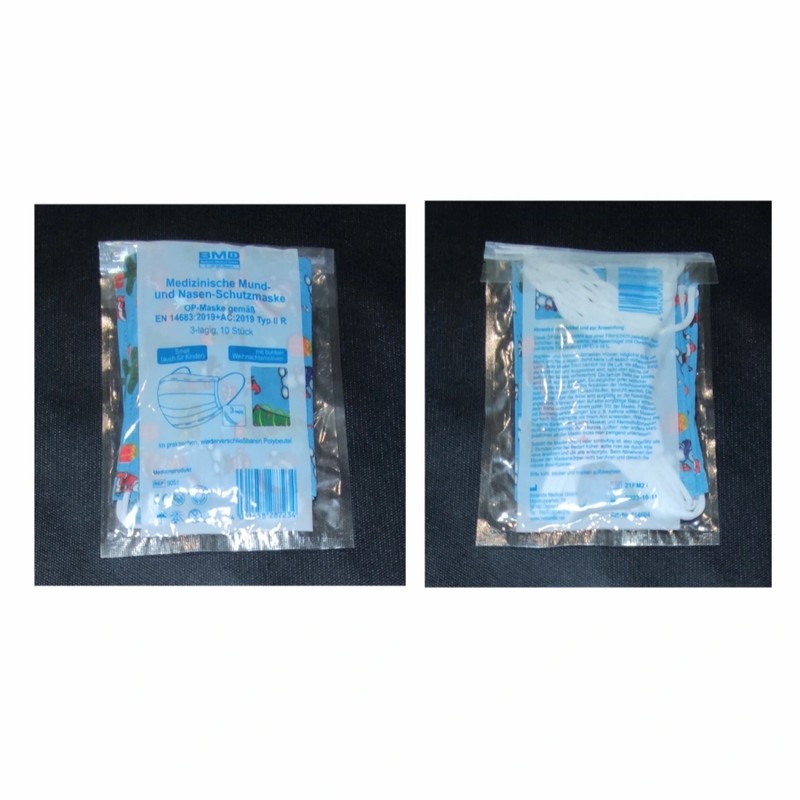ماسک تنفسی بی ام دی مدل BM 22142251 مجموعه 10 عددی