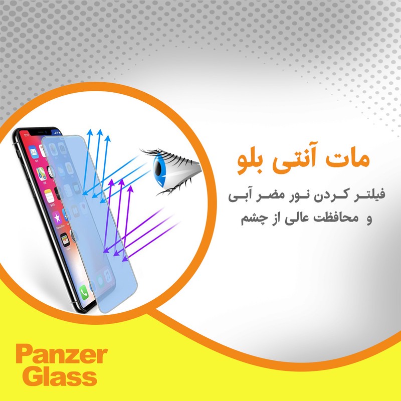 محافظ صفحه نمایش مات ضد اشعه آبی پنزر گلس مدل Resistant مناسب برای گوشی موبایل اچ ام دی Pulse Plus