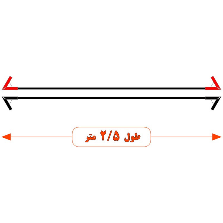 کابل اتصال باتری به باتری موتورسیکلت مدل Fire 1100A-2.5m مجموعه دو عددی