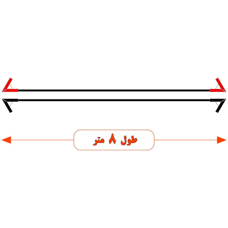 کابل اتصال باتری به باتری موتورسیکلت مدل Fire 1100A-8m مجموعه دو عددی