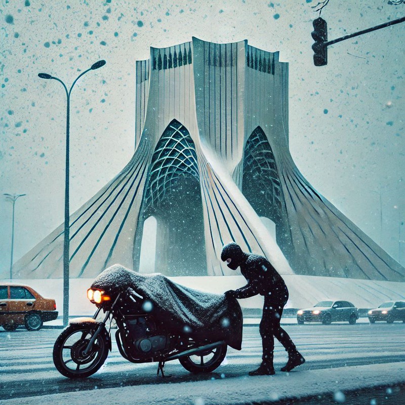 چادر موتور سیکلت ساکا مدل ضدآب مناسب برای QJ Motor SRV 250V