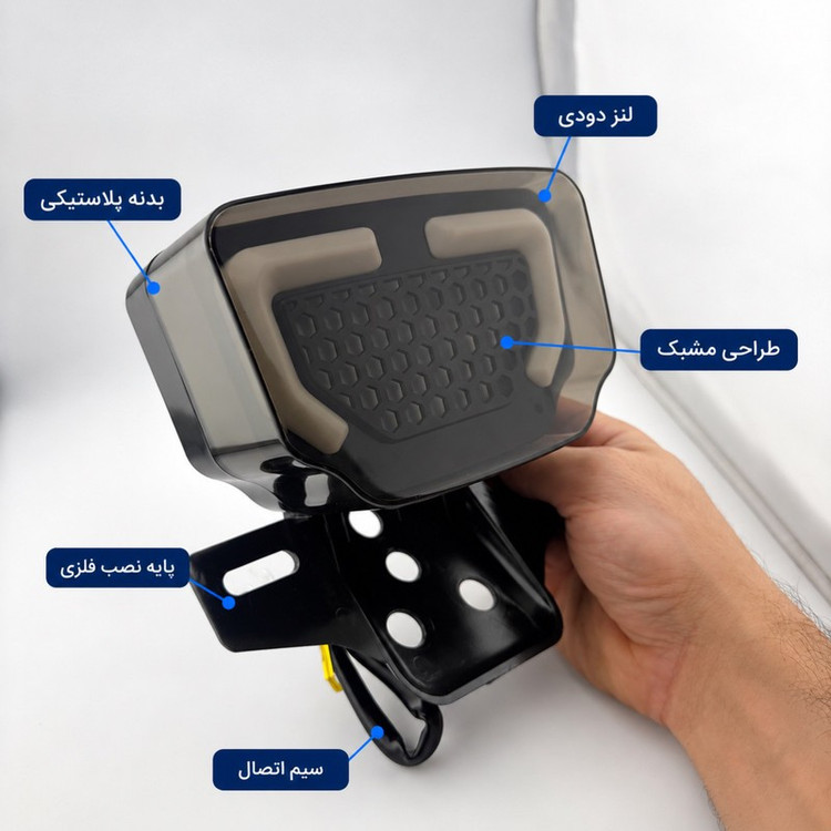 چراغ عقب ترمز و راهنما موتورسیکلت مدل L-LEDPro