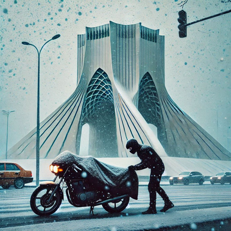 چادر موتور سیکلت رویال اسپرت مدل ضدآب مناسب برای 150 QJ Motor NX