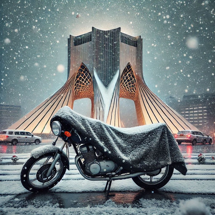 چادر موتور سیکلت رویال اسپرت مدل ضدآب مناسب برای 150 QJ Motor NX