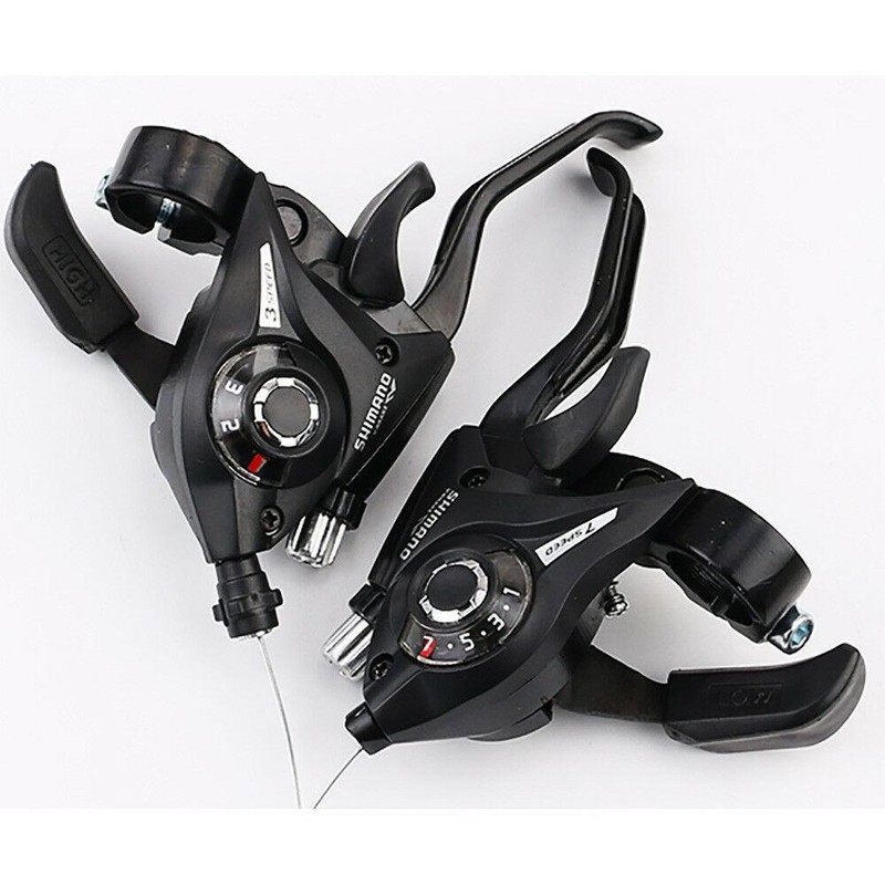 دسته دنده دوچرخه شیمانو مدل ST-EF51-3Lx7R بسته 2 عددی