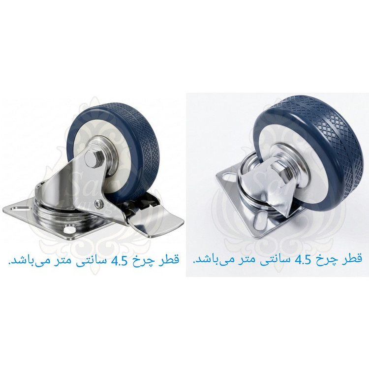 چرخ سرو مدل ساده و ترمزدار بسته 8 عددی