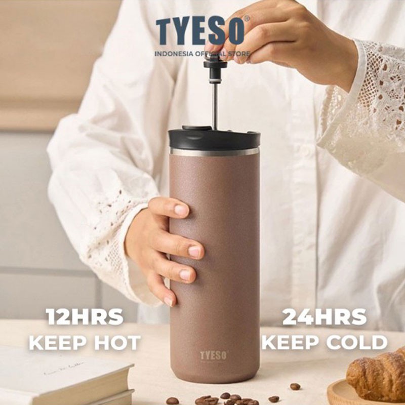 تراول ماگ تایسو مدل فرنچ پرس دار گنجایش 0.75 لیتر