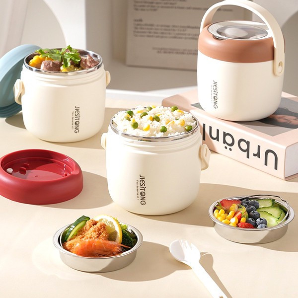 فلاسک غذا مدل دوجداره کد LUNCH-BOX گنجایش 1 لیتر