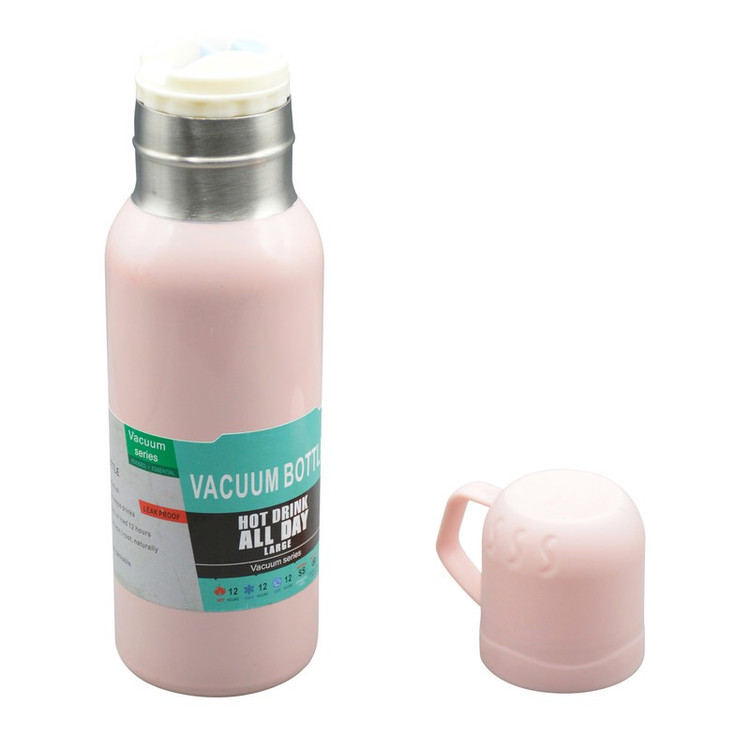 فلاسک مدل GS-M-269892 گنجایش 0.6 لیتر به همراه لیوان سفری بسته 3 عددی