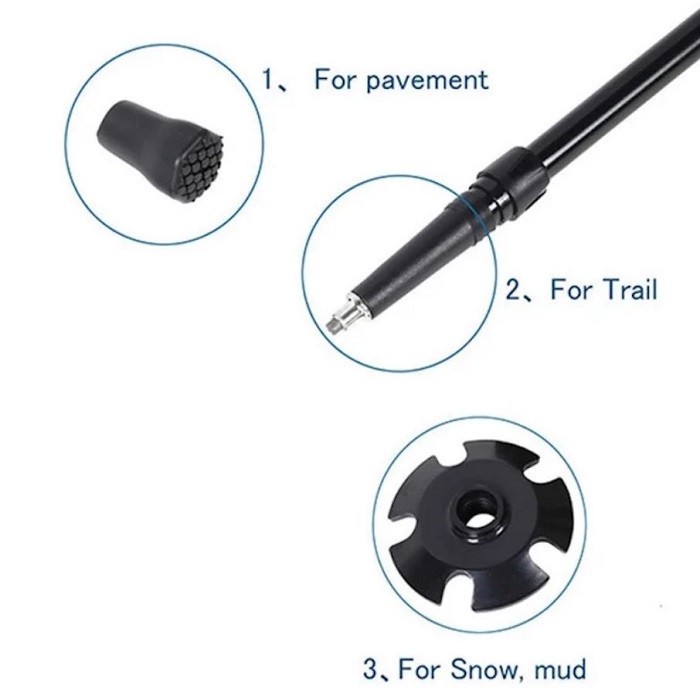 عصای کوهنوردی اکسپوننت مدل ABD-8009 بسته دو عددی