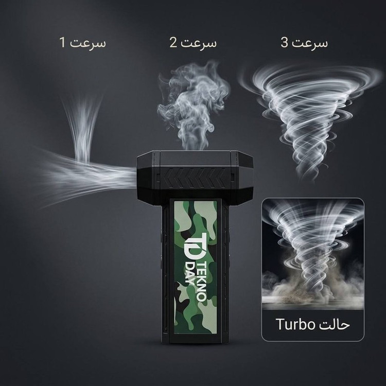 جت فن شارژی تکنودی مدل TD-200w