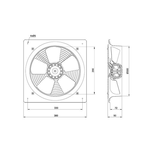 هواکش دمنده مدل VIF-30V4S