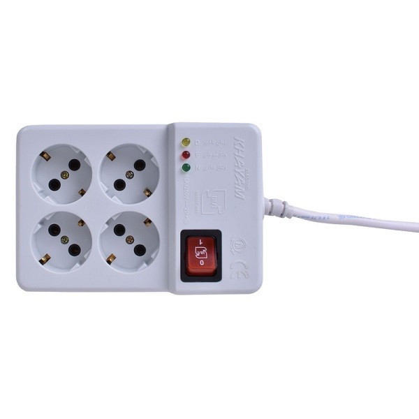 محافظ ولتاژ خیام الکتریک مدل ارتدار 4 خانه