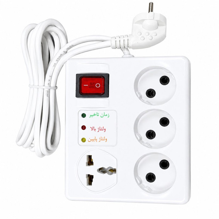 محافظ ولتاژ مدل 4خانه صوتی و تصویری کد pars-04