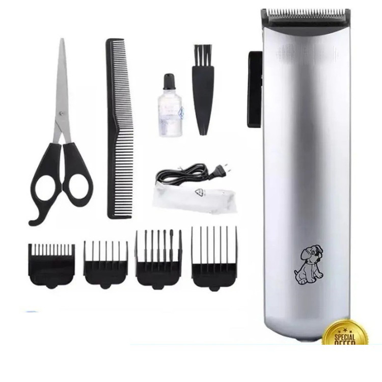 ست ماشین اصلاح و قیچی مو حیوانات خانگی وایکیل مدل WL-501 ۴ عددی